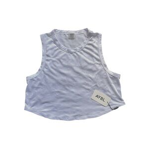 NWT AYBL White Women's Camo Mesh Crop Top